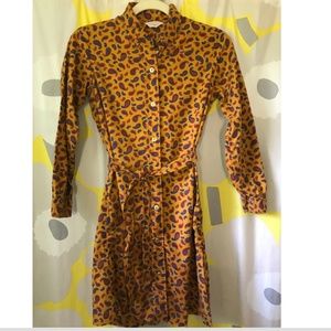 VIntage Piasley, Preppy/Boho Shirt Dress